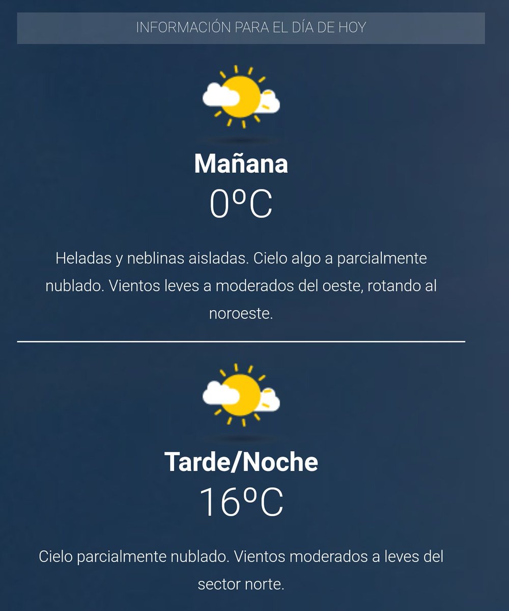 Zarate Municipio On Twitter Pronostico Del Tiempo Para El Dia De Hoy Brindado Por El Servicio Meteorologico Nacional