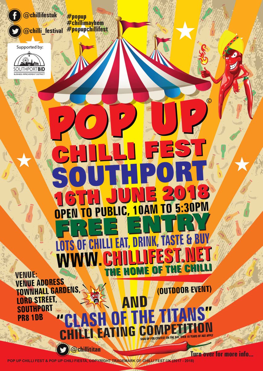 chilli_festival's tweet image. #starwars #darleks &amp;amp; #StarTrek fans all welcome to #southport chilli fest 2018,  Lots of chilli to eat, drink, taste, buy or abduct :) retweet @SouthportBID @SeenInSouthport @insouthport @Southport_UK @visitsouthport