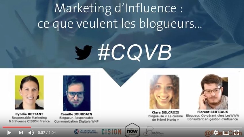 CisionFrance's tweet photo. Marketing d'influence, ce que veulent les blogueurs : retour sur la table ronde avec @cladelcroix @camillejourdain @kxrz @ https://t.co/3JF8RYx9SR cc @PdelaCom @ArnaudDelanoy #CQVB #Influence #Marketing https://t.co/h1WwGnfHjV