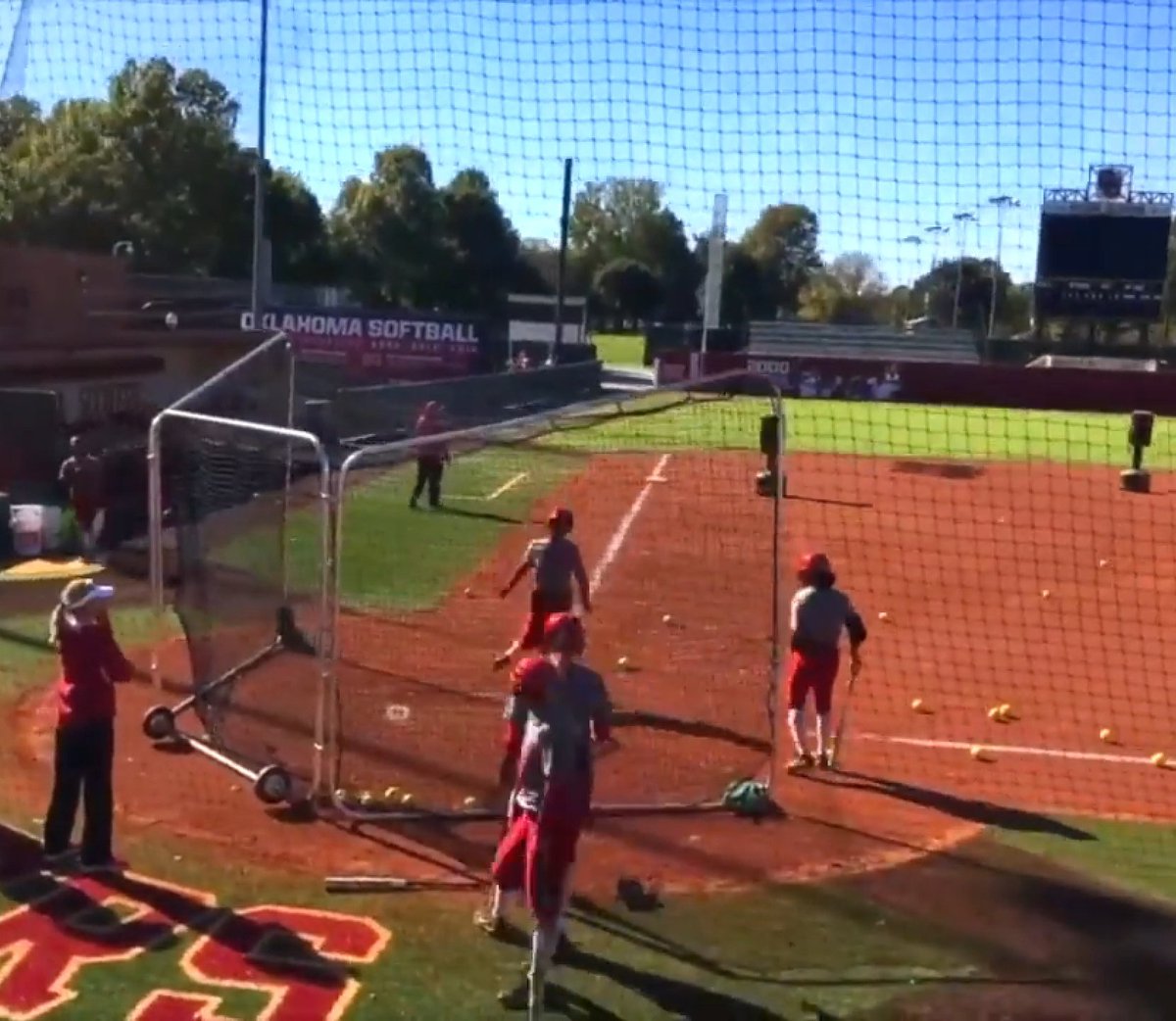WillMinor09's tweet photo. #FastpitchFridays. Who do the last 3 #WCWS #Softball Champions trust for their #BallCarts #BallBaskets #FullProtectors #BPScreens #PocketScreens & #Netting needs? They trust @NettingPros #netcommanders. https://t.co/9P2wTECFoa