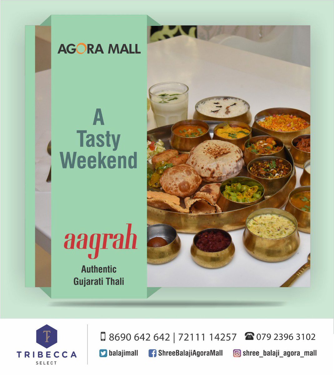 Aagrah_'s tweet photo. Gujarati Food lovers-
 This Sunday fill your tummy with delicious Gujju dishes at "Aagrah" and with fulfill your craving of Gujju taste with a Thali. Only in Agora Mall.
Call -8690642642 
For more offers visit :https://t.co/mlZ9H4ehTK

 #Bestplace #Foodie #Aplacetoexplore https://t.co/TpDneWIsaY