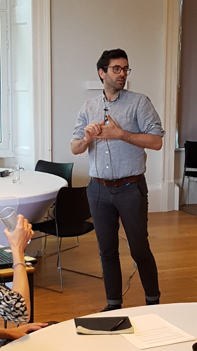 UoE_ISSTI's tweet image. Lukas Englemann presents his work on Digital epidemiology and the disruption of public health. @engelmal81 #googleflu #publichealth #computationalepidemiology #datacontroversies