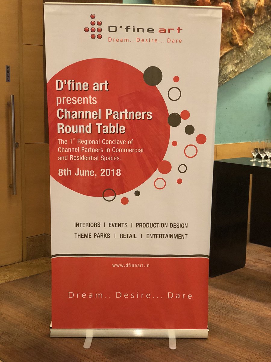 All set for the D’fine art Channel Partner Round Table Conclave starting in few hours! #Dfineart #DfineartConclave2018