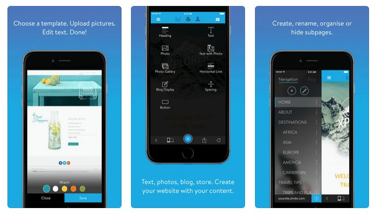 wsgzru's tweet photo. (Jimbo for iOS – создание и редактирование web-сайтов на IOS платформе) Немецкая компания Jimbo выпустила свое новое приложение, которое служит для создания и редактирования web-сайтов с мобильных устройств оп... https://t.co/zUCaKOtbNG https://t.co/WNA274C7nR
