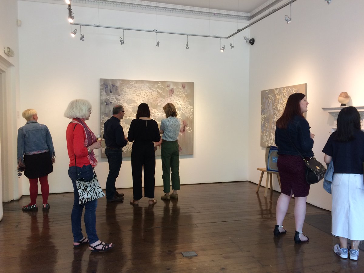 openeyegallerye's tweet photo. Photo from last nights preview. Our latest exhibitions of work by Welsh artist #brendanstuartburns and Edinbrgh based artist #joandoerr are now open to view. Exhibitions continue until 25th June. #openeyegalleryedinburgh #exhibitions #recentwork https://t.co/psm5w5wJsL