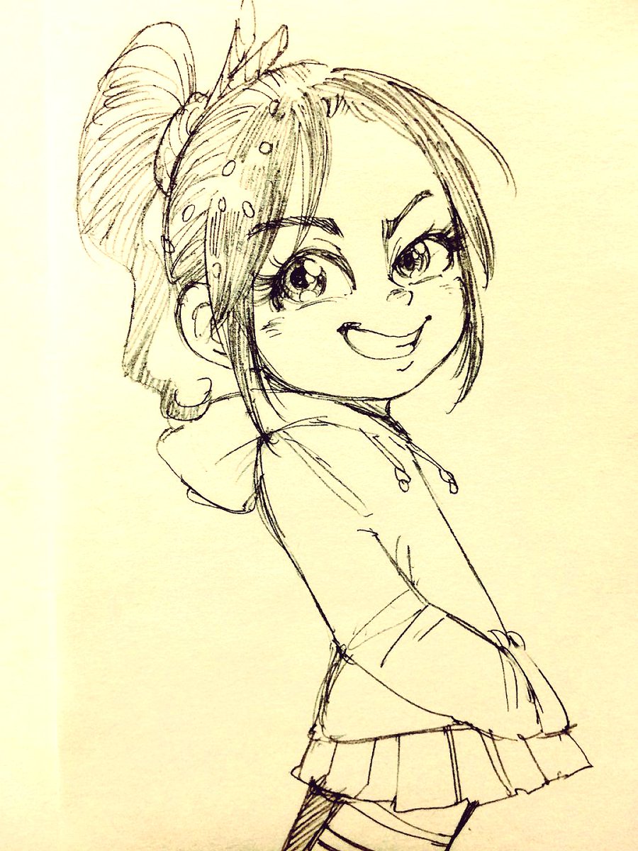 シュガーラッシュ2とかヒックとドラゴン3とか楽しみな新作多すぎだな～～ これは昔描いた落書き 