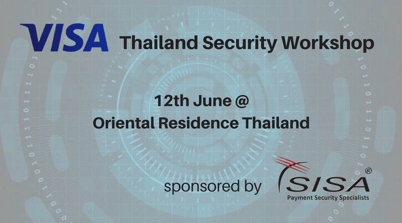 sisainfosec's tweet photo. SISA Information Security is organizing the "Thailand Security Workshop" in partnership with Visa on 12th June, at Oriental Residence #Thailand.
#VisaThailand #PaymentSecurity #PCICompliance #PCIDSSTraining #PreventBreach #SecurePayment #PCITraining #SecurityWorkshop https://t.co/uqn9sCJ5PO