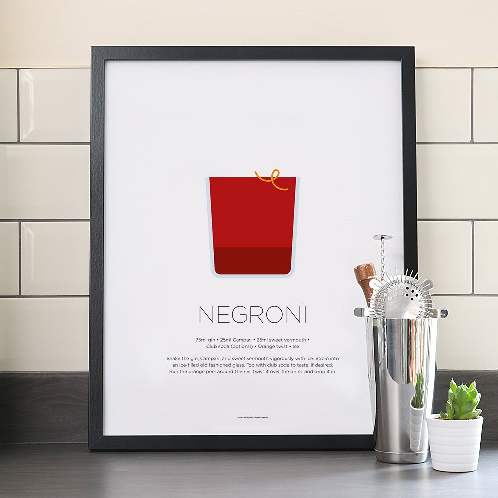 We're joining #negroniweek, presented by <a href="/imbibe/">Imbibe Magazine</a> and <a href="/campari/">Campari</a> and making a donation for every #negroni cocktail print we sell between 04-10 June to <a href="/nokidhungry/">No Kid Hungry</a>. Shop now: etsy.me/2JEzgE5