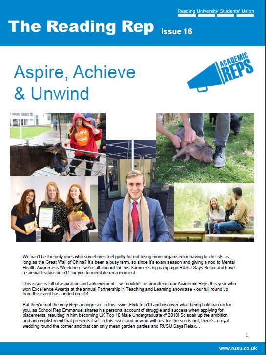 RUSUacademicrep's tweet photo. The Teaching and Learning Strategy 2018-2021 has launched - find out what UoR priorities are on T&L for the next three years in our feature with @RUSU_Education #TeachingandLearning #CurriculumFramework #StudentExperience https://t.co/6GuctZZmz3 https://t.co/WuKaJieaEd