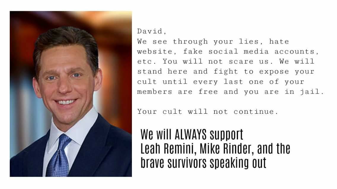 WordsofLucy's tweet photo. Dear #DavidMiscavige
We are #Notafraid, #NotCurious and #NotGivingUp.
We support Leah Remini, the brave survivors that came before and the ones that have yet to come forward.
#EndDisconnection #EndScientology #Endtheabuse #WeSupportLeah #MikeRinder #iSupporttheSurvivors https://t.co/cnARYj0Su6