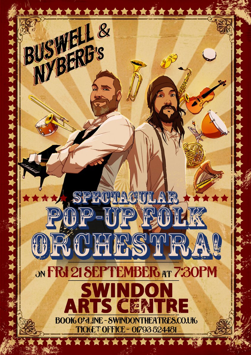 BuswellNyberg's tweet photo. So, this is happening in Swindon in Sept at @SwindonArtsCent. Got a lot of fun planned so pick up your tickets now! https://t.co/1W4lLu9tfl https://t.co/GKHuCQzFK3