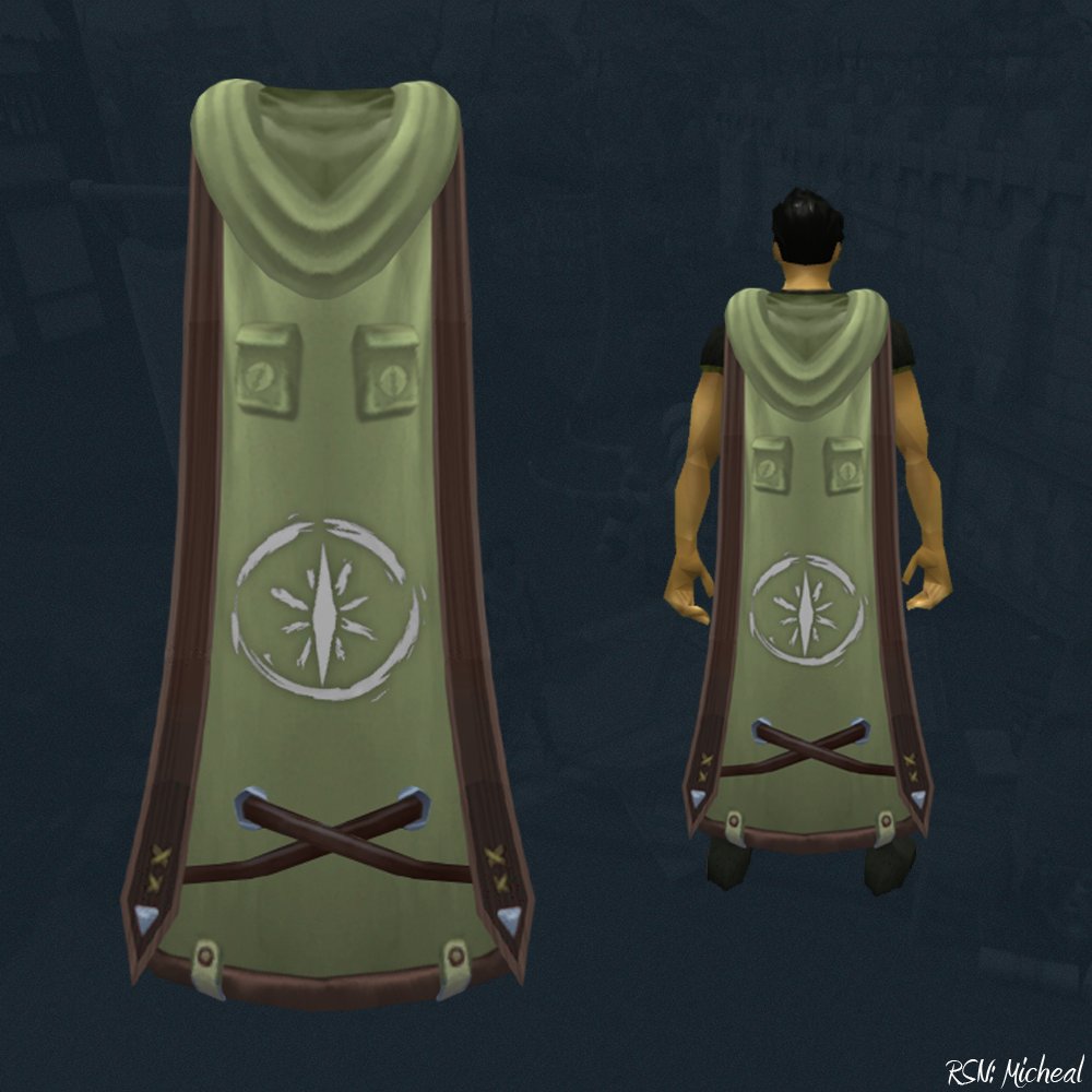 Glacyte's tweet photo. Globetrotter Cape
Rewarded when a player completes the collection log for a certain tier of clues. The icon in the middle would change colors depending on the tier completed. https://t.co/PPBqEedGrO