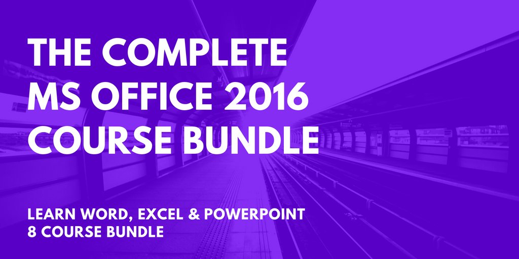 CodeChiefs's tweet image. Our Complete #MSOffice 2016 online course bundle is now £19 reduced from £499. Learn #Word, #Excel #PowerPoint in this 8 course bundle
codechiefs.co/products/the-c…