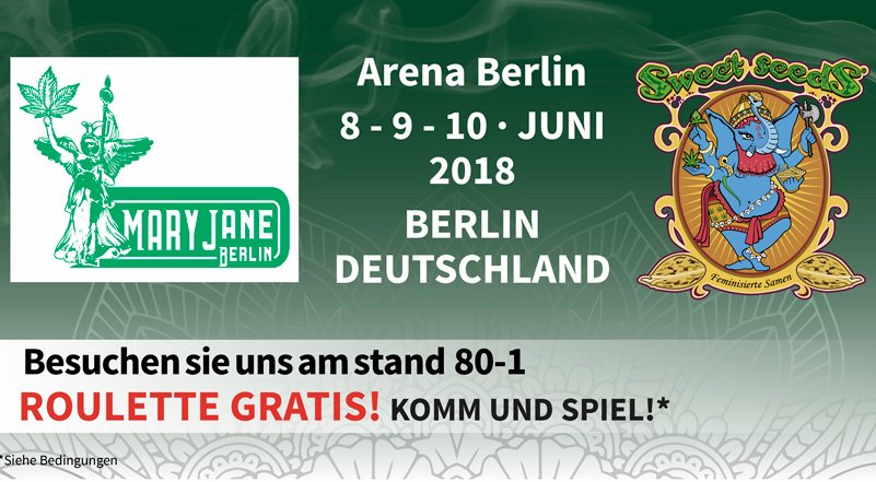 We're ready ! Mary Jane Berlin 🌱🌿🇩🇪 🗓️ June 8-9-10, 2018, Berlin- German 📝 Stand 80-1 facebook.com/maryjane.berli… #SweetSeedsOfficial #MaryJaneBerlin