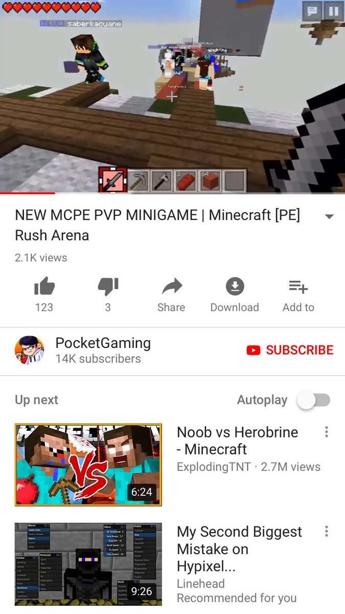 realphilmc's tweet photo. Back in the old days of mcpe this was my golden days of it there was this server called @MCPE_BA and one of my favorite games was called Rusharena cuz it was sooo entertaining in 2015 while my other ones are infection, cubeblast, and pushme. RT if u remember this! https://t.co/xKx1CKG0gO
