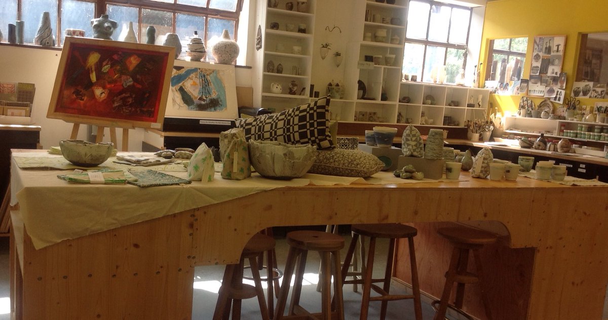 The beautiful Clay Studio open today Fri and tomorrow, on the road towards Crowborough and the forest. Ceramics, textiles and paintings to view and buy.