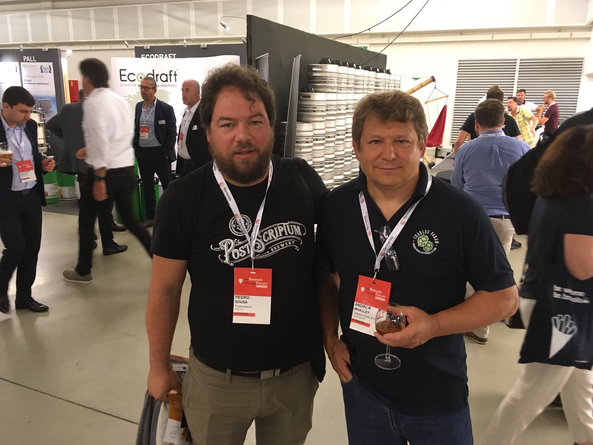 FaramWill's tweet photo. ⁦@faramandrew⁩ and ⁦@PostBrew⁩ enjoying a beer in Brussels! https://t.co/zSaZIXeU8R