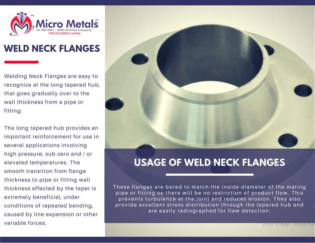 MicroMetals's tweet photo. Welding Neck Flanges are easy to recognize at the long tapered hub, that goes gradually over to the wall thickness from a pipe or fitting.
#MicroMetals #PEDCertified #Flanges #Fasteners #RoundBars #Fittings #AboutFlanges #UsageOfWeldNeckFlanges #WeldNeckFlanges https://t.co/yS5Ja5fA9u