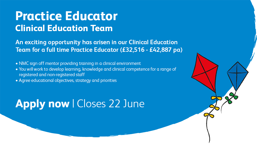 An exciting opportunity has arisen in our Clinical Education Team for a full time Practice Educator. Find out more and apply here 👉 goo.gl/XrmSyD