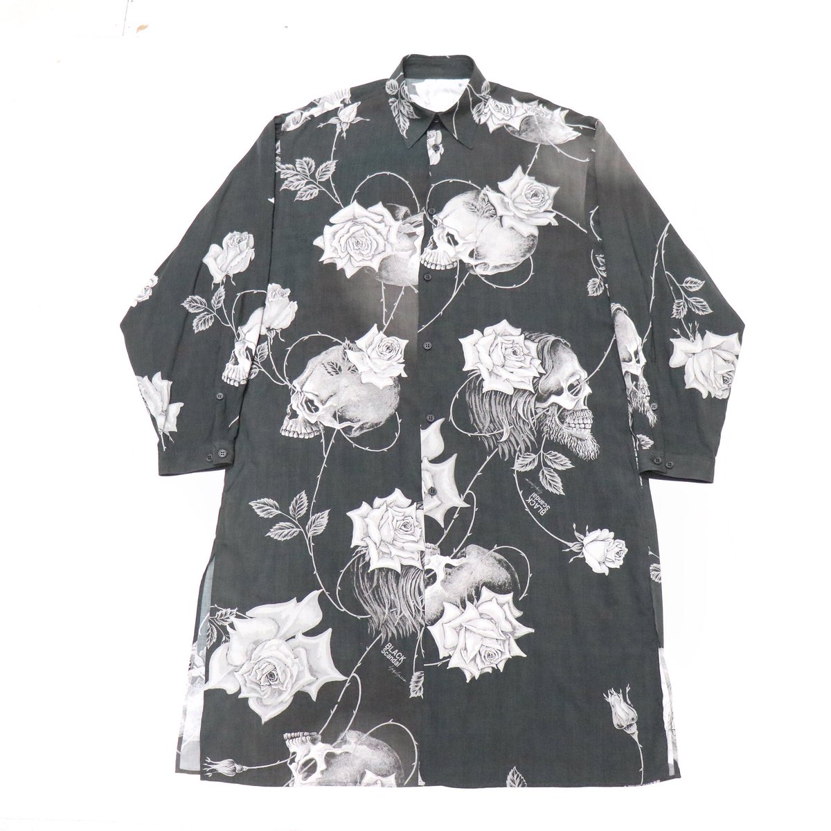 ヨウジヤマモト スカルローズロングシャツ | jarussi.com.br