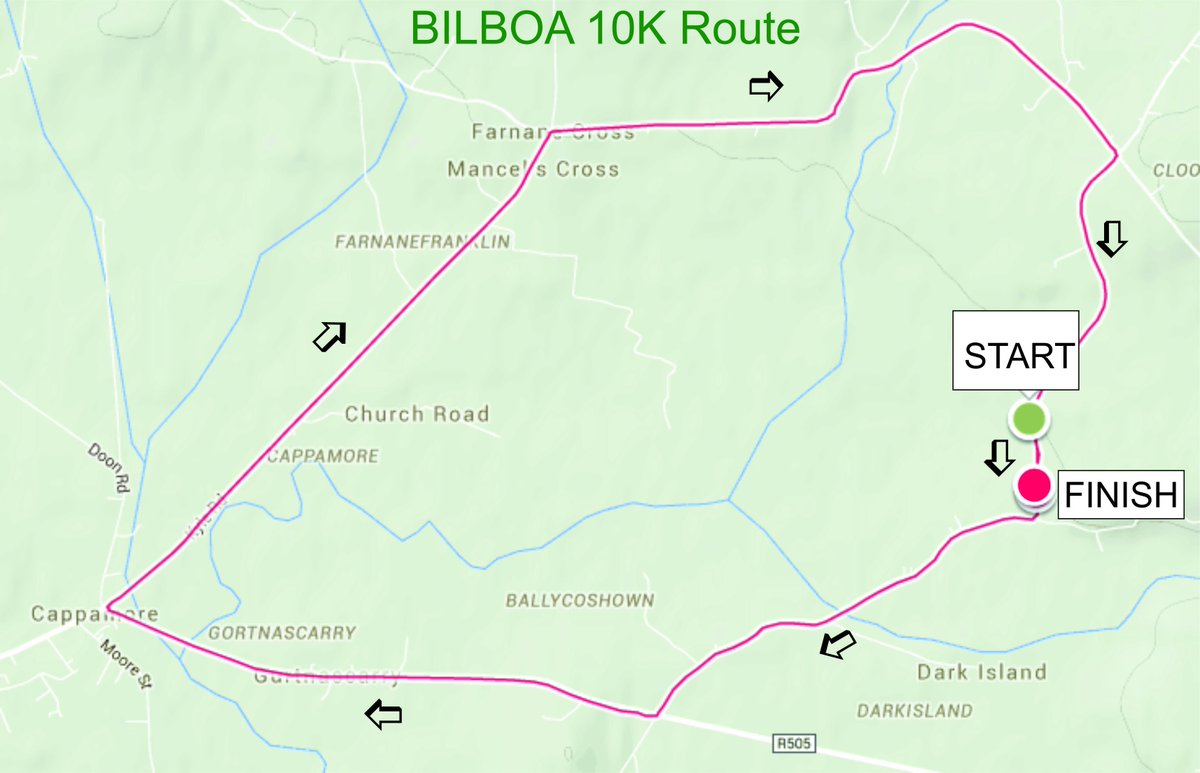 Map of the <a href="/BilboaAC/">Bilboa A.C.</a> 10K route coming up on Friday the 15th of June. Fast start and Fast finish.