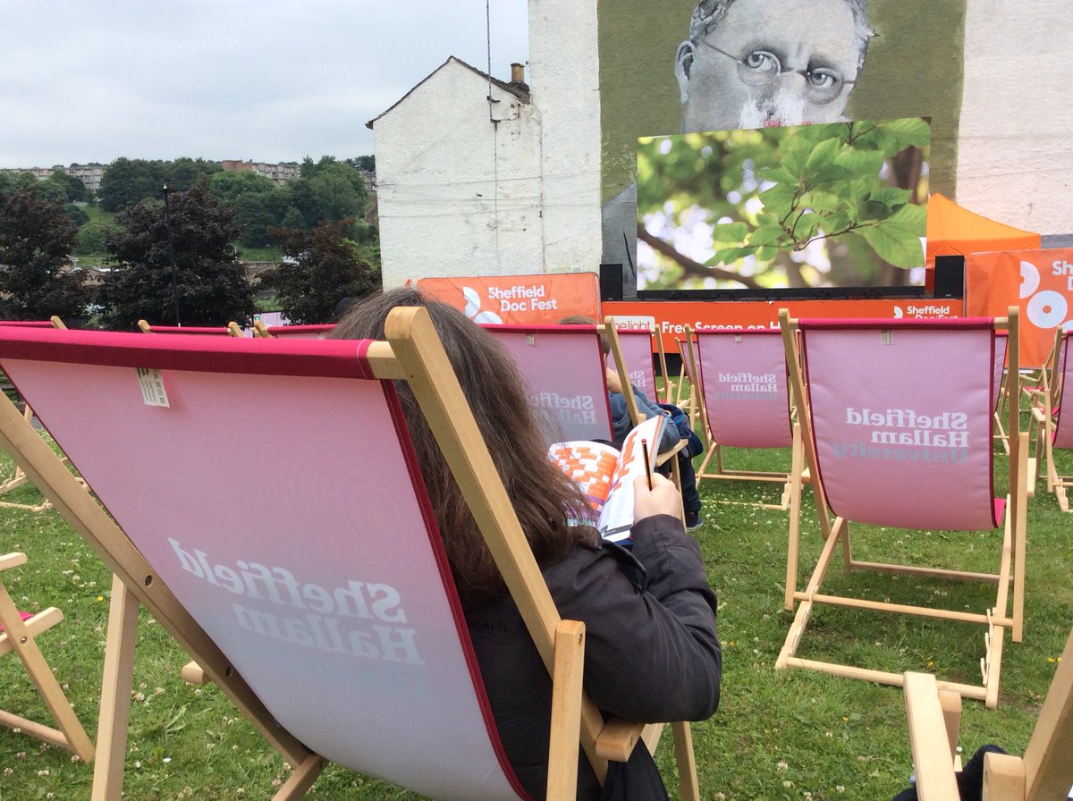 sheffdocfest's tweet image. Take a break and relax on the deck chairs on Howard Street in front of the Free Screen.  #sheffdocfest