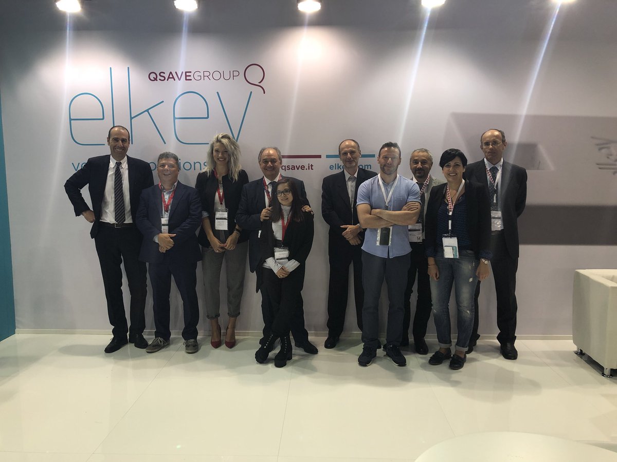QsaveElkey's tweet photo. Tutta la squadra #elkey #qsave a #Venditalia https://t.co/eeECKppiOb