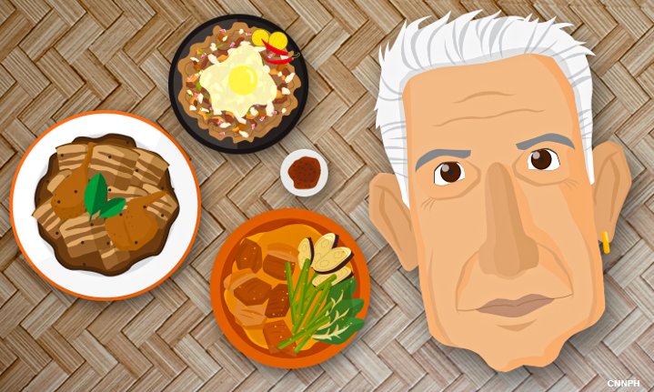 In 2016, Anthony Bourdain toured Manila for the pilot episode of CNN's award-winning food and travel show "Parts Unknown." 

We take a look back at the Emmy-winning host's Manila visit. bit.ly/1SJQM66