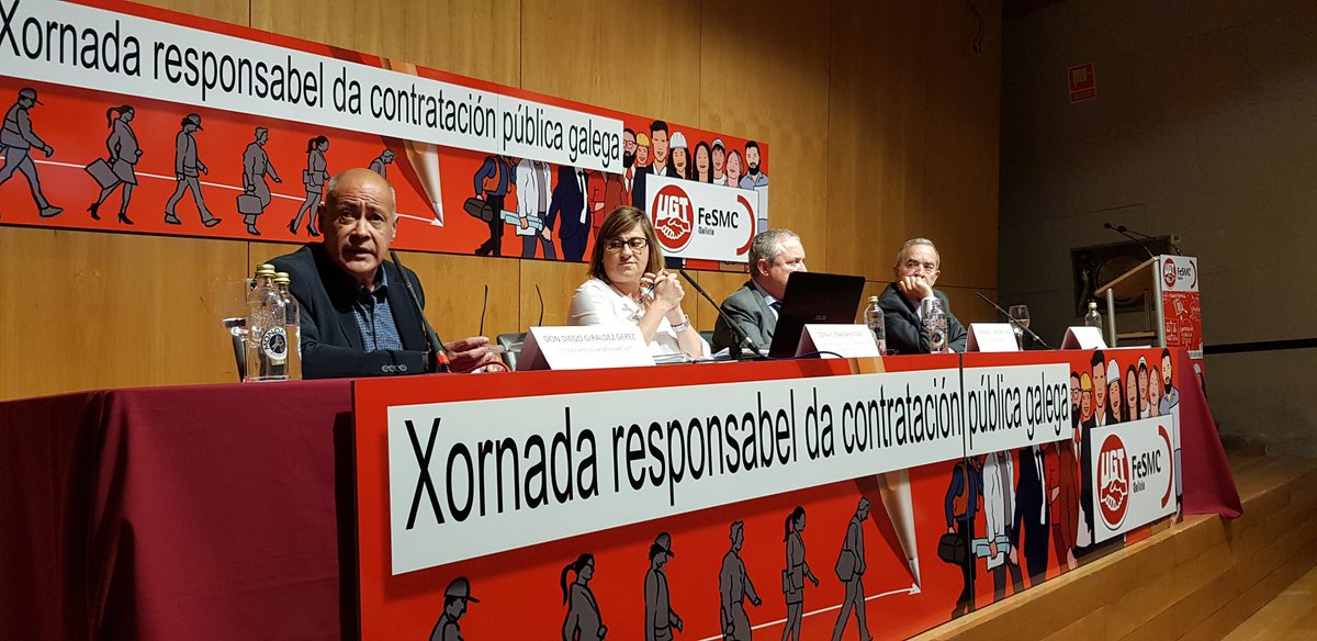 Diego Giraldez de @FeSMC_UGT,  la Ley de Contratos Publicos dota a los trabajadores de mejores instrumemtos de los que teniamos. UGT va a defender una contratación socialmente responsable.  x.com/jlfcelis/statu…