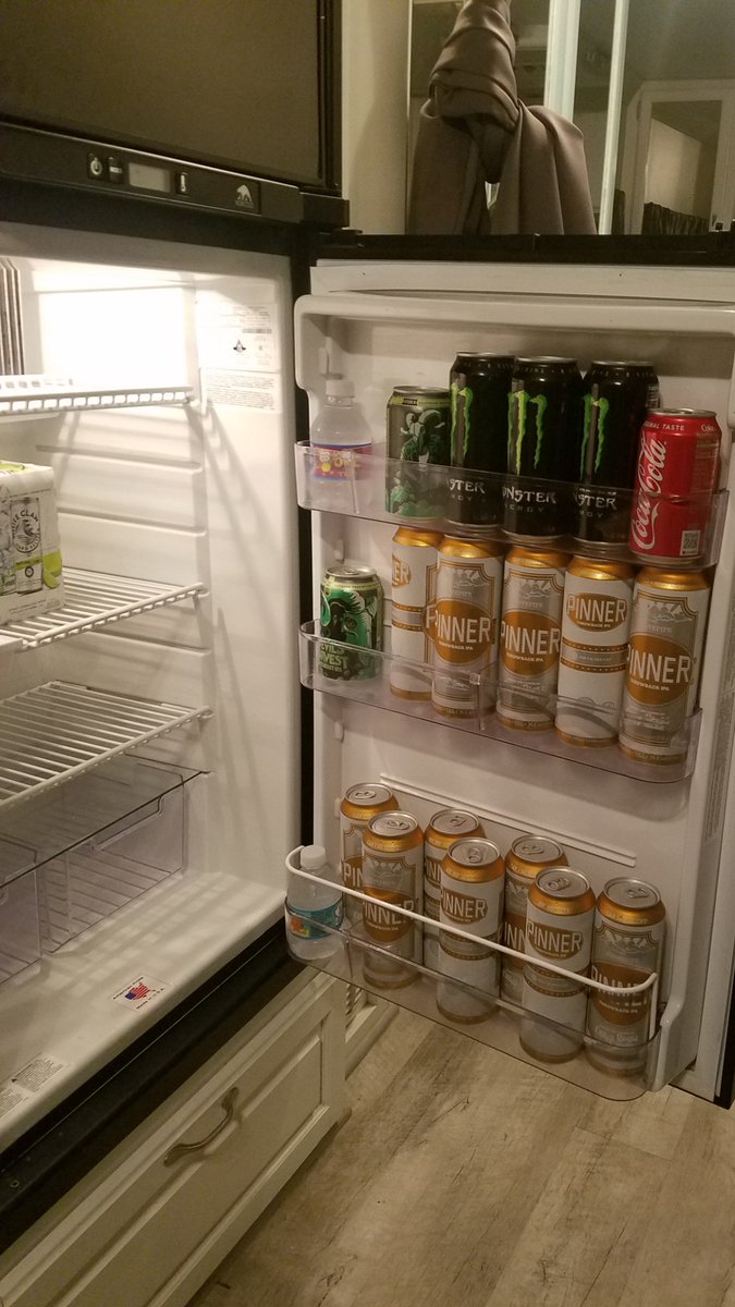 MattJohnsonSK8's tweet photo. I was told to load the fridge in the RV with everything we need for the weekend.  I'd say I'm done. @oskarblues @pinner https://t.co/pevvjEYaTz