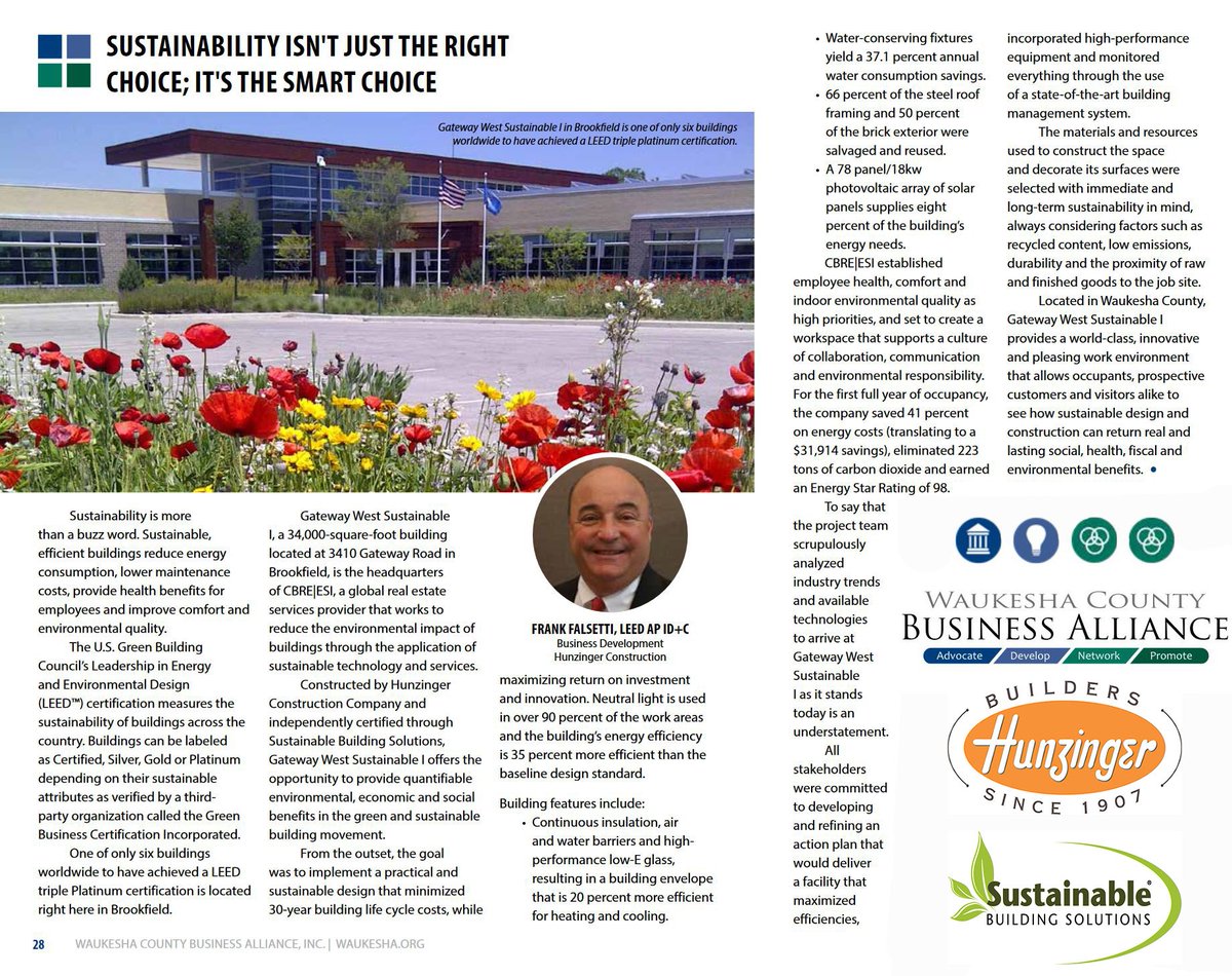 SBSolutions2008's tweet photo. Thank you @WCBizAlliance for featuring us and a recent project of ours in the June issue of Accelerate Waukesha County. https://t.co/CFIqKOEZtQ https://t.co/9KVXbXv65x