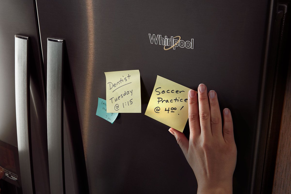 SuperStoreVT's tweet image. Sticky notes: OK.
Fingerprints: Not OK...

Keep fingerprints off your appliances thanks to Whirlpool's fingerprint-resistant stainless steel suite, now available at the SuperStore!