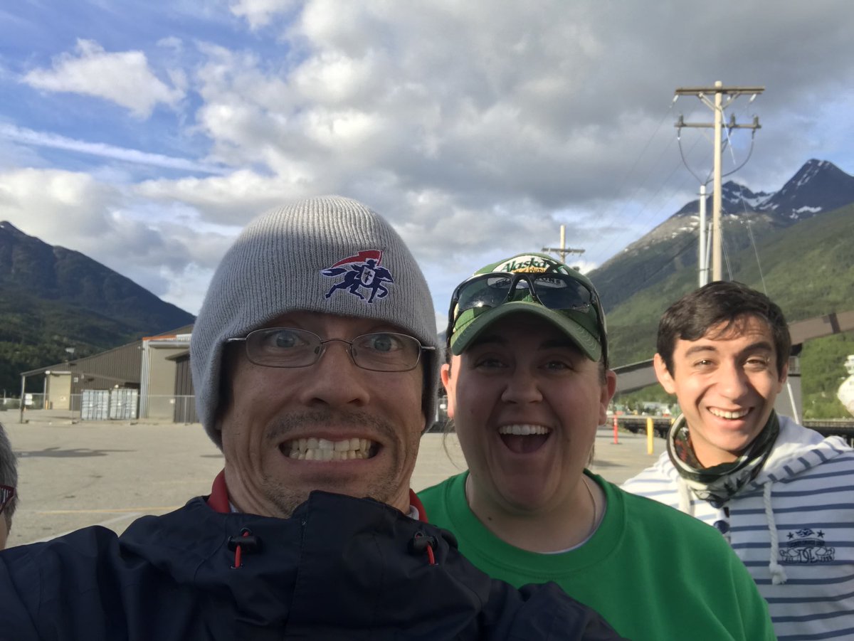 GregBomhoff's tweet photo. Our Alaska X tour guide for horseback riding yesterday! The experience was fantastic and they even sorta let me rename my horse “Snickers!” #AlaskaX https://t.co/JtOVHScPt6