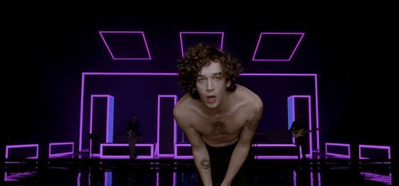 1975savedme's tweet photo. Matty: We're not a pop band, and it feels like a really... pop video... https://t.co/uv6VeOerIA