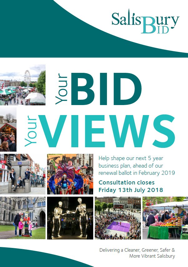 salisburybid's tweet photo. Ahead of our renewal ballot in February 2019, we want the views of our members which will help shape our next 5-year term. Please complete our consultation survey: https://t.co/SUJic9rNZQ https://t.co/f3QNkr298Y