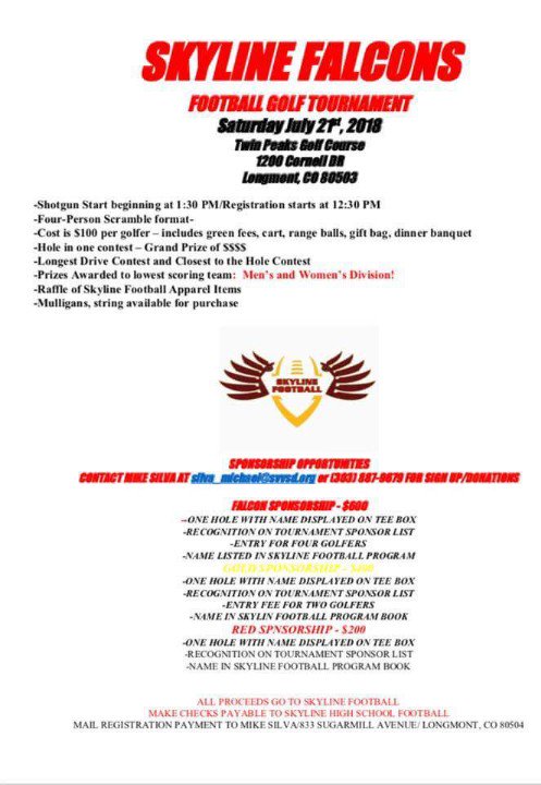 Definitely a fun day, come out and support the football program July 21st! #WingsUp #WeAreSkyline