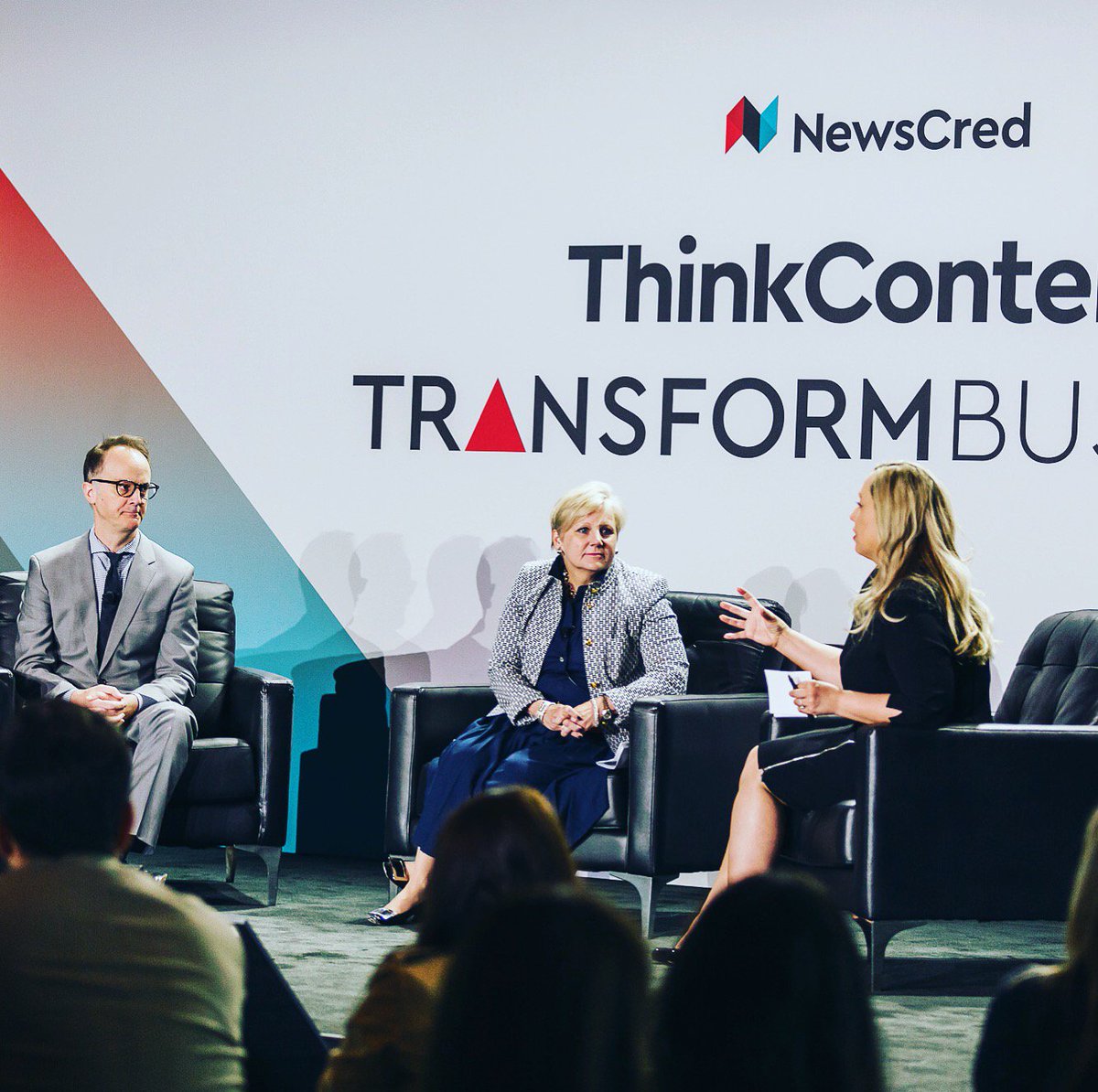 LisaKalscheur's tweet photo. Even after many years in the industry, I still have a lot to learn from my peers. It was an honor to moderate Wednesday's #ThinkContent2018 panel with @Voya CMO Karen Eisenbach and @HersheyCompany Chief Digital Commerce Officer Doug Straton. https://t.co/9kW0zTY2RD