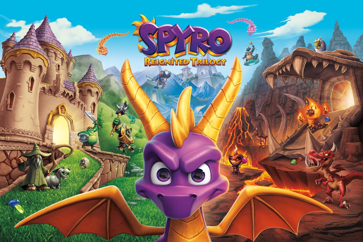 Spyro is coming with full wings blazing! Look at the new cover art for the Spyro Reignited Trilogy coming September 21, 2018. #UnleashTheDragon