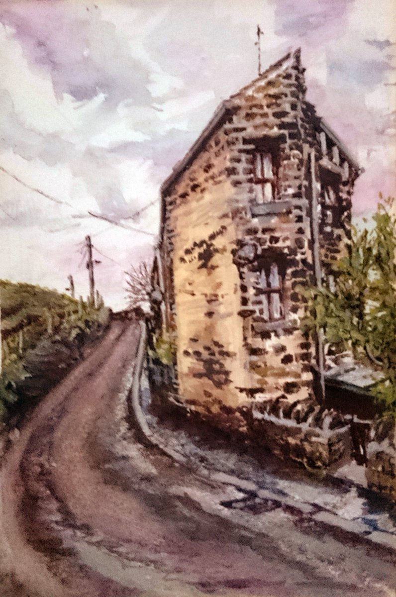 A4 watercolour by <a href="/SDB_Designs/">SDB Designs and builds</a>  of Sparkhouse lane, West yorkshire