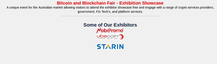 StarIn_ICO's tweet photo. This will be great exposure for STARIN to attend the upcoming @blockchainfair in #MELBOURNE on the 16th &amp; 17th of June at the @MCEC. 
We have Guest Pass for Our Followers to attend this Forum in Free.
Email to get pass: six@starin.com.au
#ICO #tokens #bitcoin #blockchain #crypto https://t.co/CwG6c1HloU