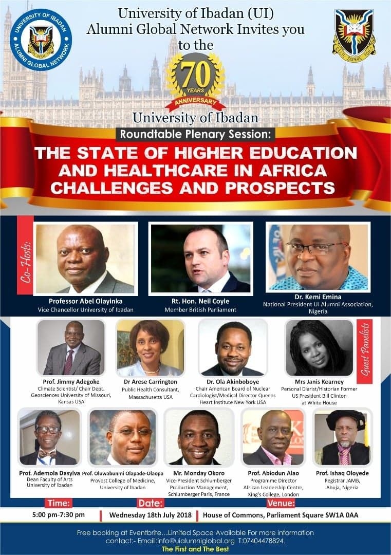 UiAlumni's tweet photo. It is gratifying that the University of Ibadan has produced those who recognized what this 70th anniversary means in terms of the contribution that the University has made to human capital development in the past seven decades @UCJ_UI @studentsunionui @UiAlumni @SplashFM1055 https://t.co/LJhXDi1Hxe