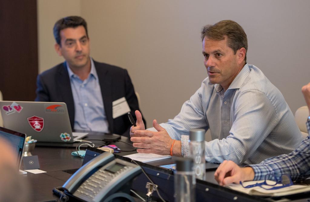 MorganStanley's tweet photo. “Connecting anytime, anywhere is key for our clients and advisors,” said Sal Cucchiara, Head of Wealth Management Technology at Morgan Stanley, in a meeting with Warren Levitan President &amp; CEO of messaging startup Smooch at Morgan Stanley’s CTO Innovation Summit. https://t.co/dHhq5qwodx