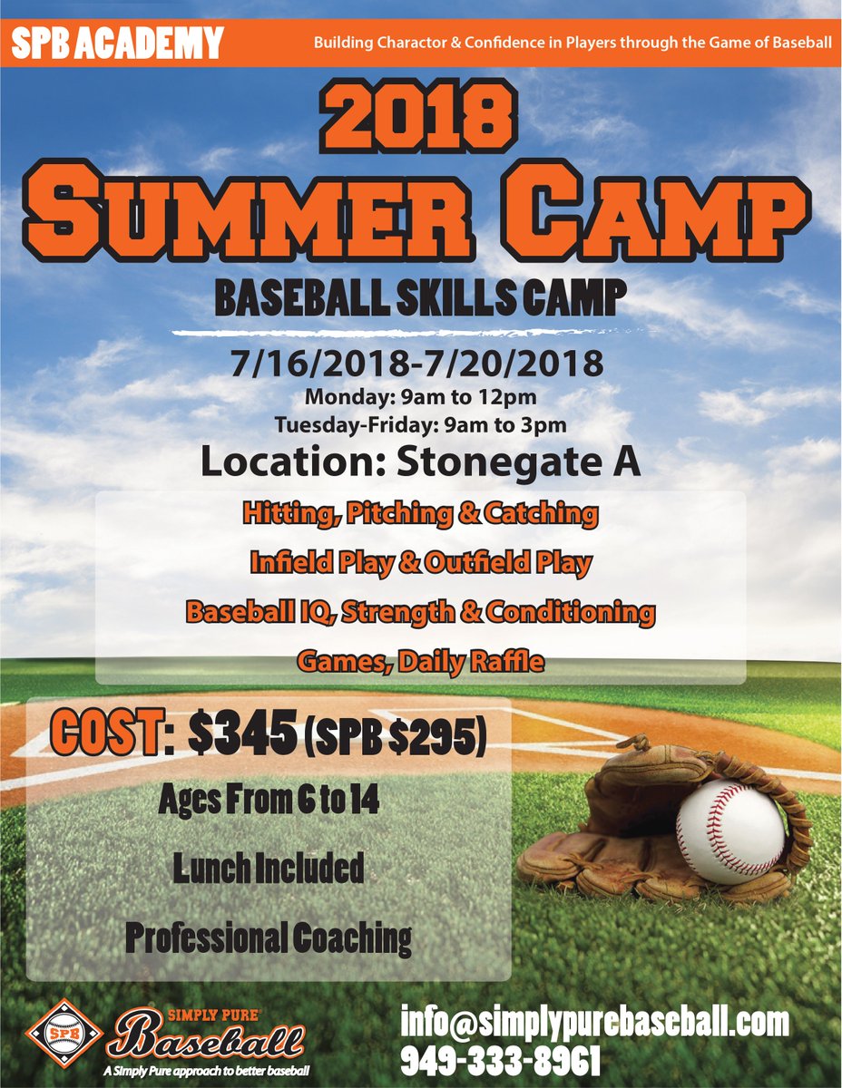 simplypurebase1's tweet photo. ⚾ Summer Camp 2018 ⚾ https://t.co/KrpUjU5UnM