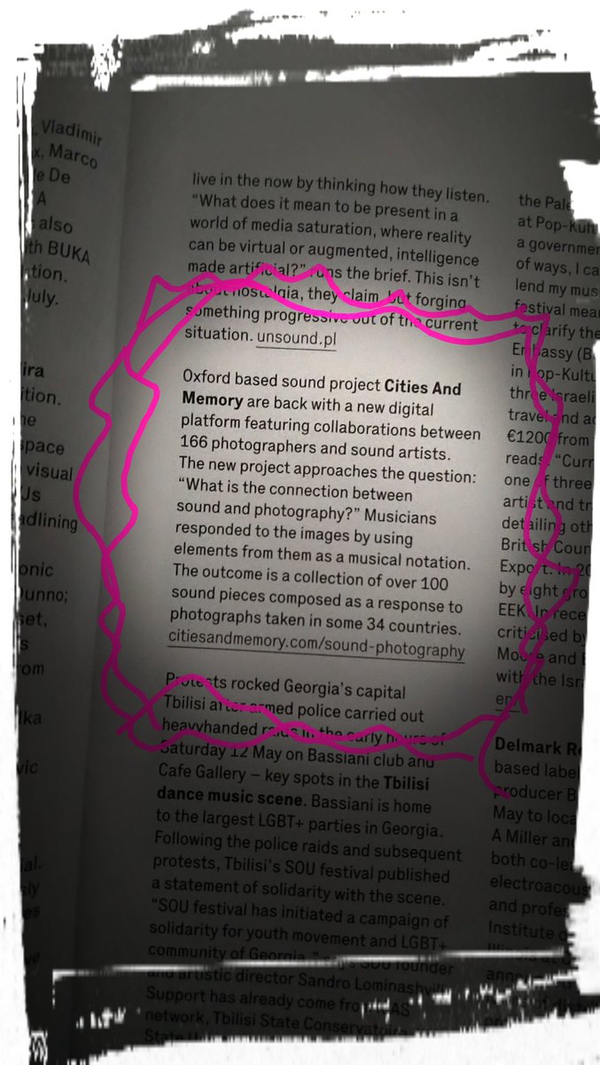 zss_ound's tweet photo. Amazing achievement @citiesandmemory @stuartfowkes for being featured in the July issue of @thewiremagazine! Massive congrats!! Feeling grateful for being part of this project!  #soundphotography https://t.co/DmO5JjbjX1