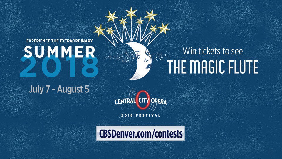 CBS4Community's tweet image. Experience the extraordinary – win tickets to see Mozart’s mystical adventure, The Magic Flute at Central City Opera!
Enter here now: denver.cbslocal.com/enter-to-win-t…