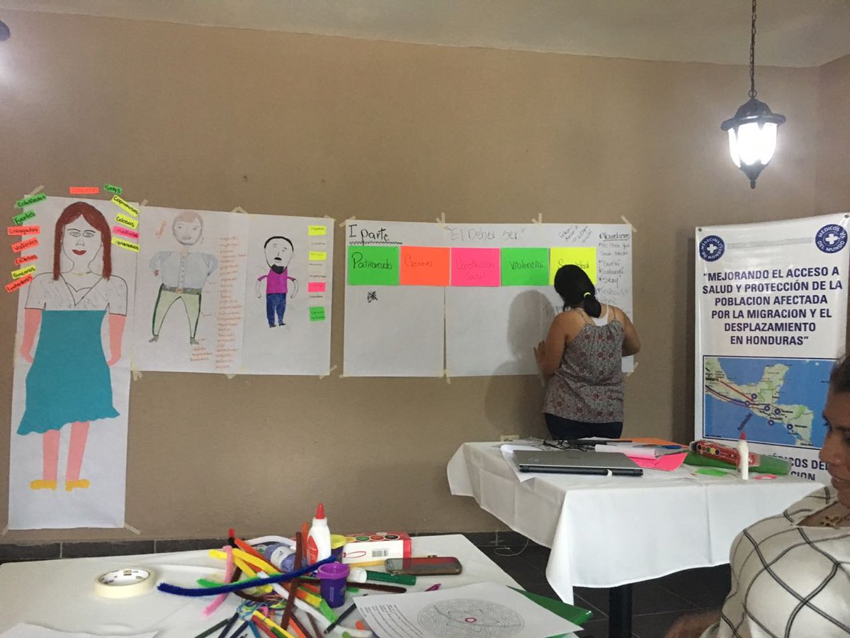 FJEDD's tweet photo. Taller sobre género y #feminismo impartido por @MedicosdelMundo a mujeres del Comité de Familiares de Migrantes #COFAMIPRO de El Progreso, #Honduras
#DignidadYJusticia https://t.co/FA6p815LzV