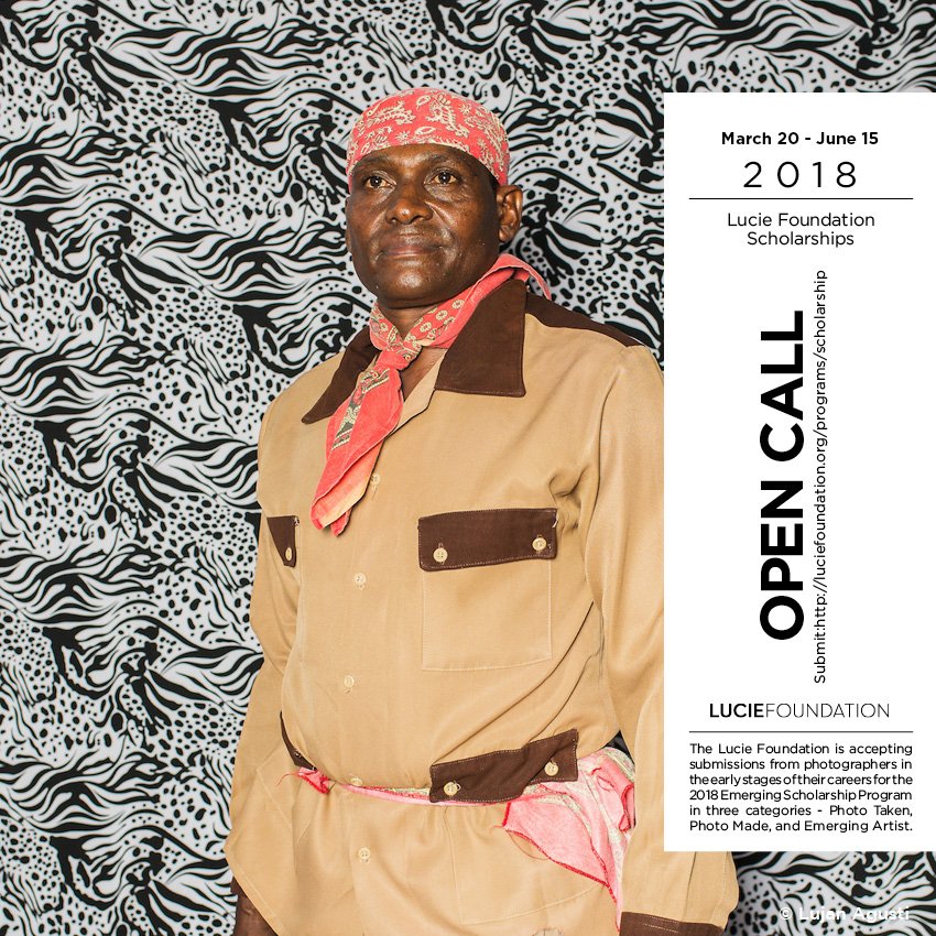 ONLY ONE WEEK LEFT TO APPLY TO THE 2018 LUCIE FOUNDATION EMERGING SCHOLARSHIPS! We want to help fund YOUR next photography project! Learn More + Apply at ow.ly/QF2h30kptSQ !