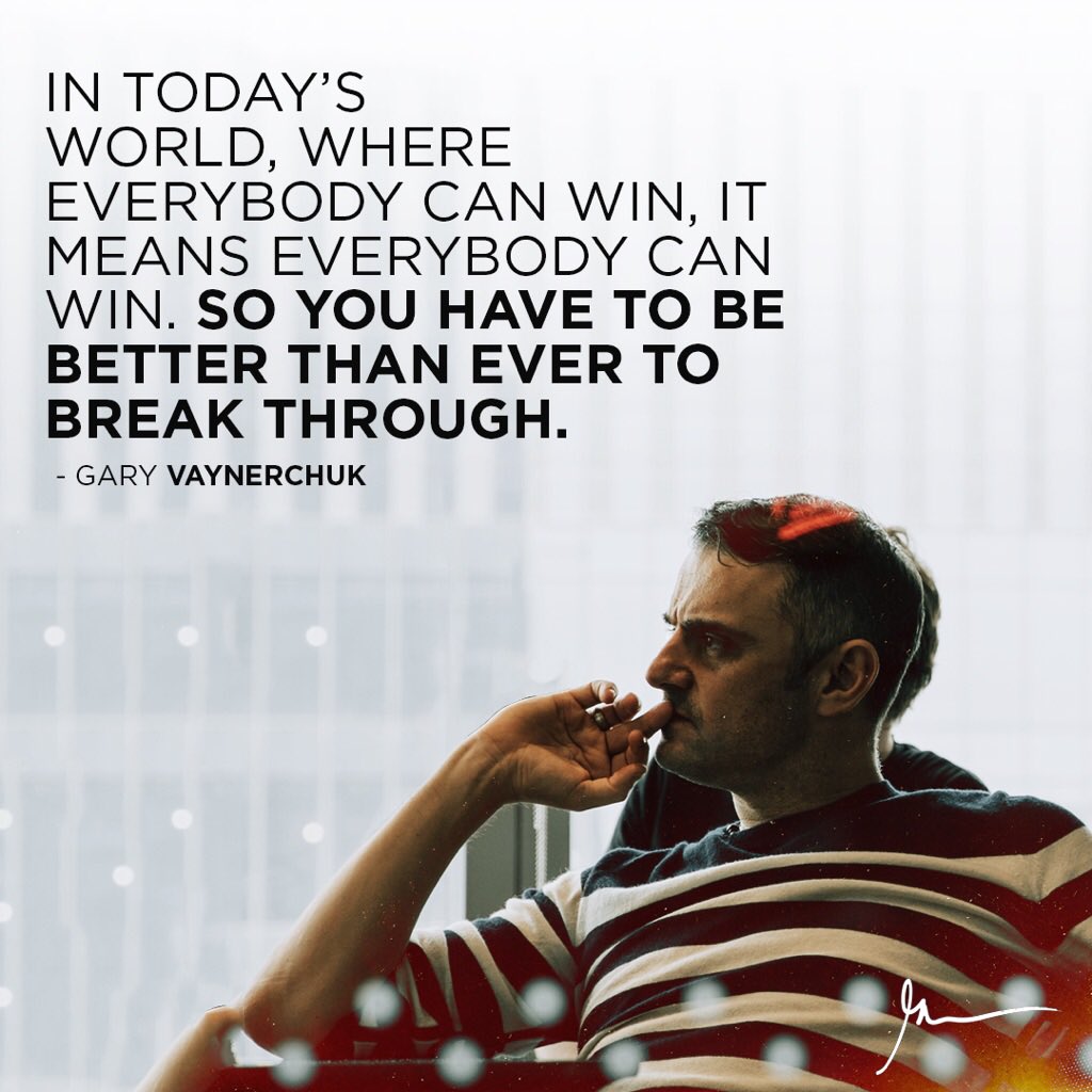 garyvee's tweet photo. Anyone can win⦠You have to be the best. | Interview with iHeart Radio
https://t.co/aMSTqVgpWN https://t.co/FrQ8V9XVzm