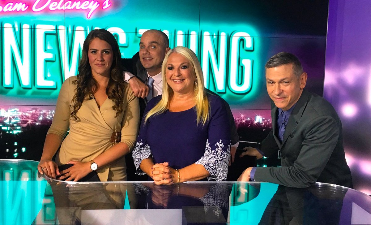 NewsThing's tweet photo. Banging #NewsThing tonight as @maddy_anholt, @DavidMillsDept & @vanessafeltz take on Morrissey and House of Fraser, with special guest MC John Barnes. 10.25pm, RT UK https://t.co/b5mReqDLVa