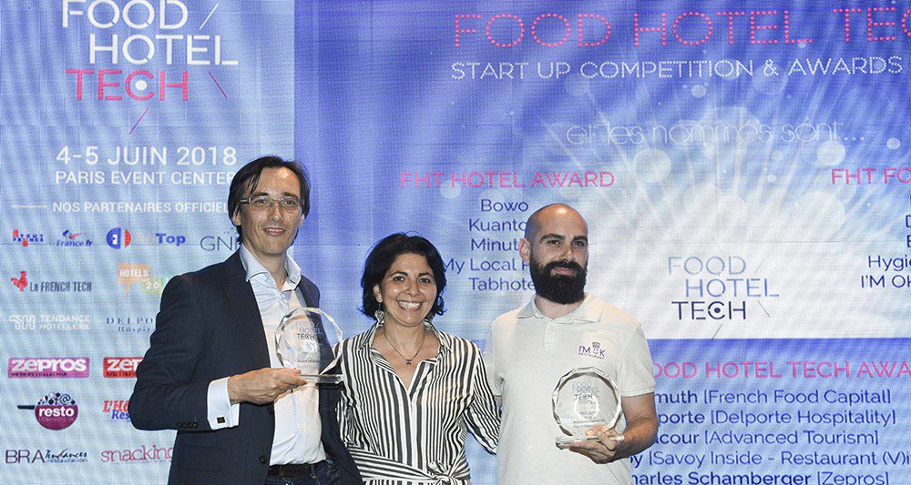 Digital_Brigade's tweet photo. #Félicitations à @TabhotelTech et à @imoksolution pour avoir remporté le #concours organisé par @foodhoteltech ! 👏 Un succès qui émane de leur volonté à vouloir magnifier l’expérience client avant tout… Notre #brigade ne peut qu’approuver ! #FHT2018 #Paris https://t.co/KkBEzkVDgB